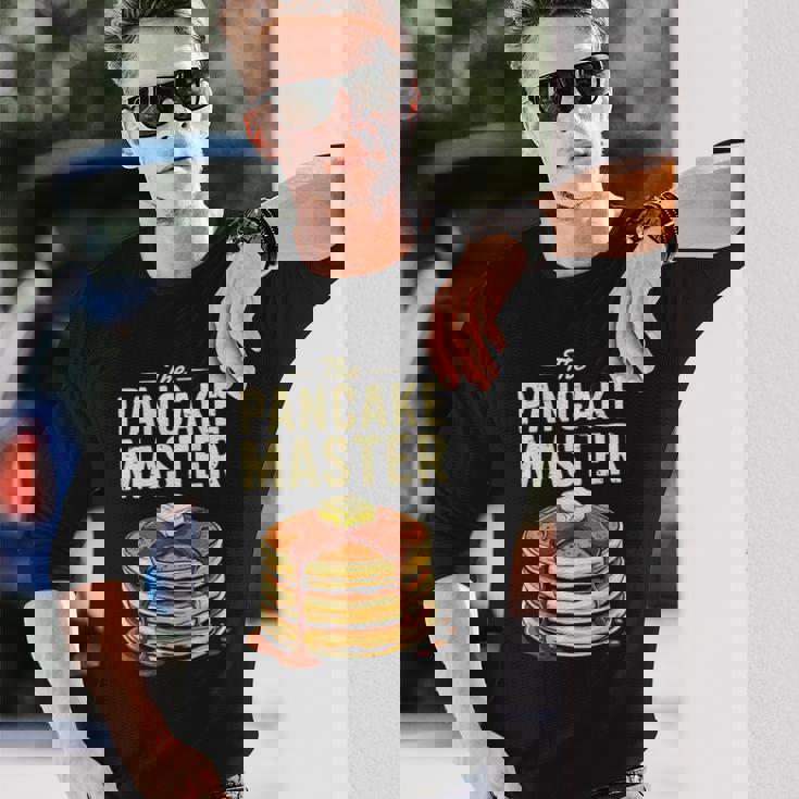 The Pancake Master シャツ 大人 キッズ メンズ レディース パンケーキ好き 長袖Tシャツ 彼への贈り物