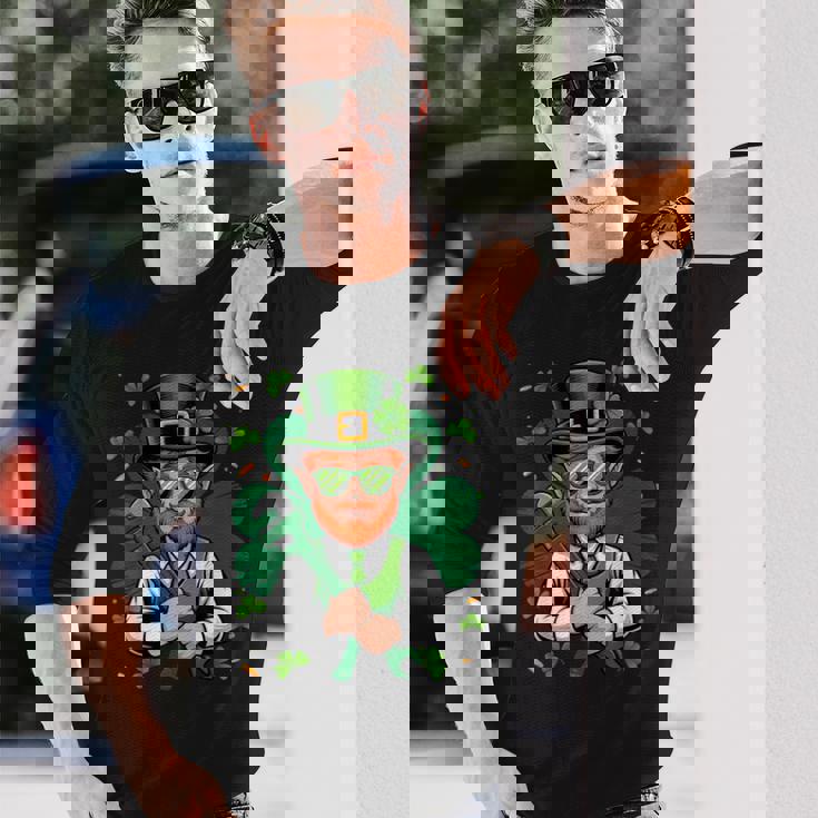 Plumber Saint Patrick's Day Irish Shamrock Plumbing Long Sleeve T-Shirt Gifts for Him