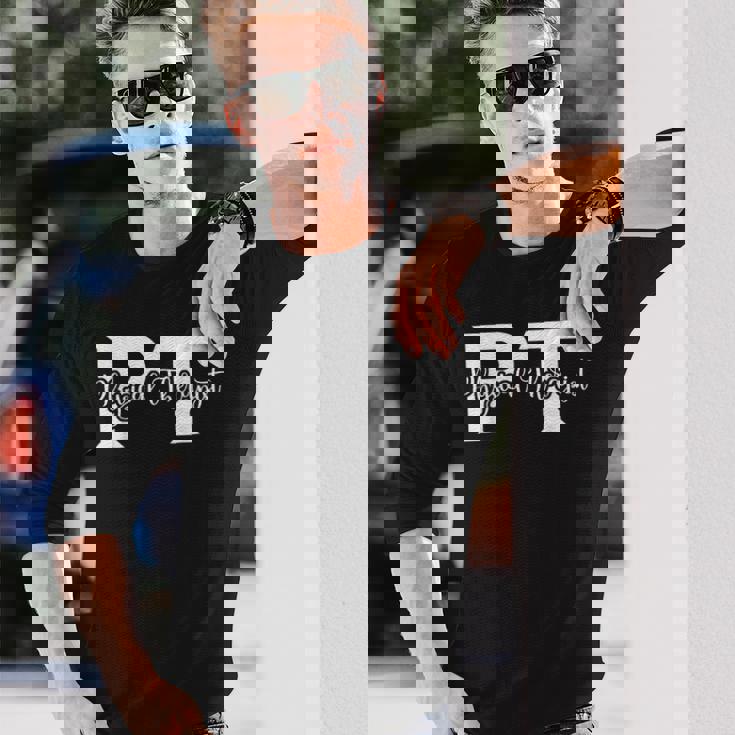 Pt リハビリ リカバリー 理学療法 理学療法士 長袖Tシャツ 彼への贈り物