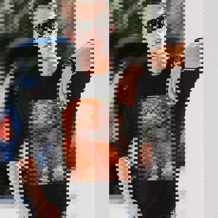 Punch The Monkey Meme X Ape Cute Punch Monkey Baby Meme 長袖Tシャツ 彼への贈り物