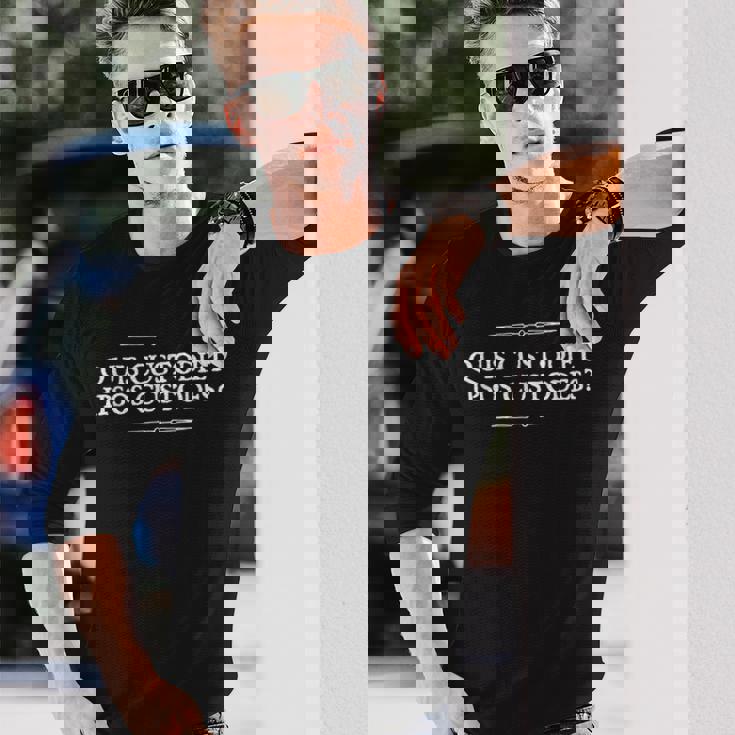 Quis Custodiet イプソス・カストデス・フーウォッチ ウォッチメン ラテン 長袖Tシャツ 彼への贈り物