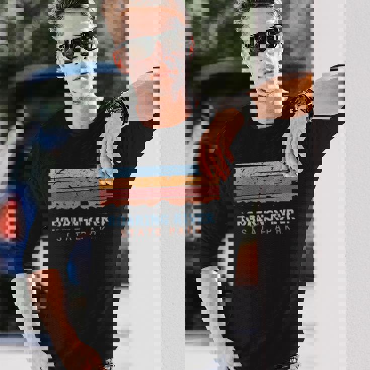 Roaring Rivertate Park ミズーリ州立公園 レトロ クール 長袖Tシャツ 彼への贈り物