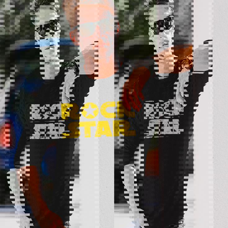 Rocktar ロックスターになるために生まれたギフト 長袖Tシャツ 彼への贈り物