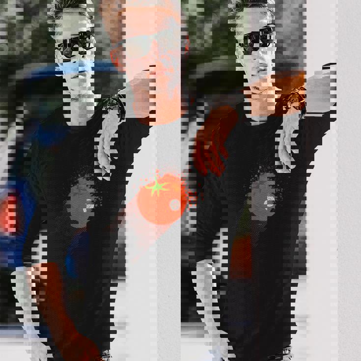 Scp-504 クリティカルトマトcp 長袖Tシャツ 彼への贈り物