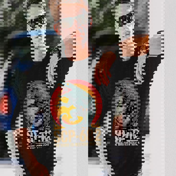 Scp-682 破壊しづらい爬虫類モンスターcpファンデーション 長袖Tシャツ 彼への贈り物