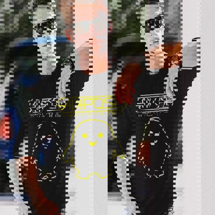 Spacetime-Tour Adipose アイコニックなscifiアドベンチャーファン 長袖Tシャツ 彼への贈り物