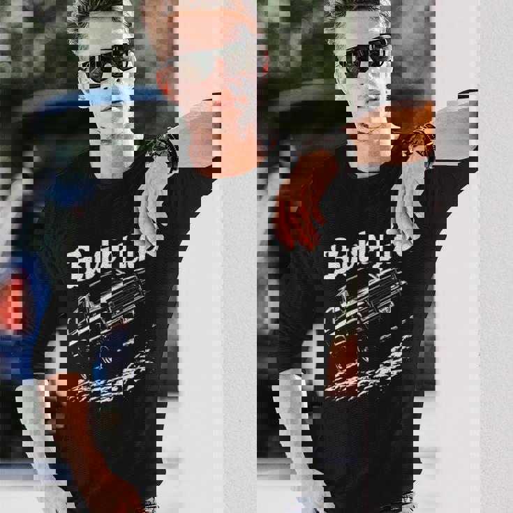 Squarebody Burb ライフトラック シルエット スクエアボディ サバーバン 長袖tシャツ 長袖Tシャツ 彼への贈り物