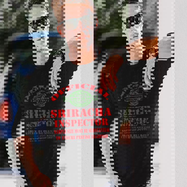 Sriracha ソース マヨ ホットチリソース おかしなルースター ソースパン 長袖Tシャツ 彼への贈り物