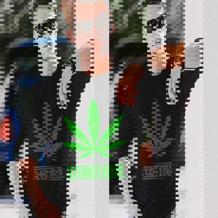 Stoner Bros マリファナ Cannabis Weed 長袖Tシャツ 彼への贈り物