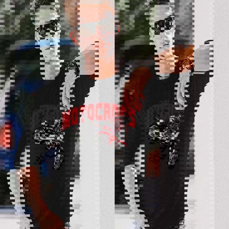 Supercross Motocross Gear Love Race Motorcycle 長袖Tシャツ 彼への贈り物