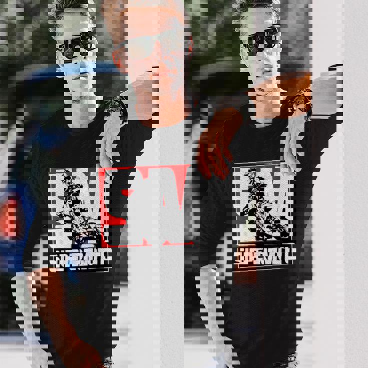 Supermoto スーパーモタード エンデューロ オートバイクロス 長袖Tシャツ 彼への贈り物