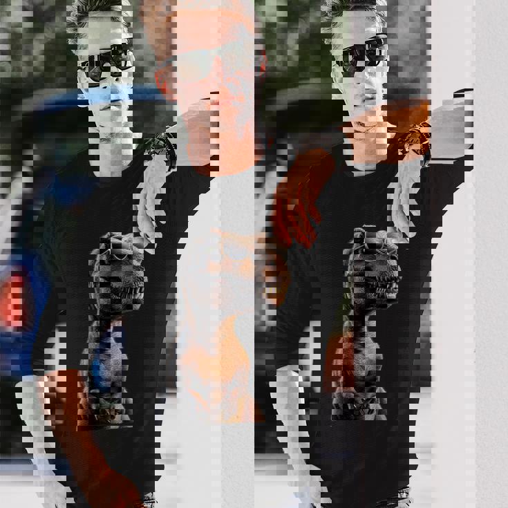 T-レックス ティラノサウルス・レックス 恐竜 恐竜大好き ディノ 長袖Tシャツ 彼への贈り物