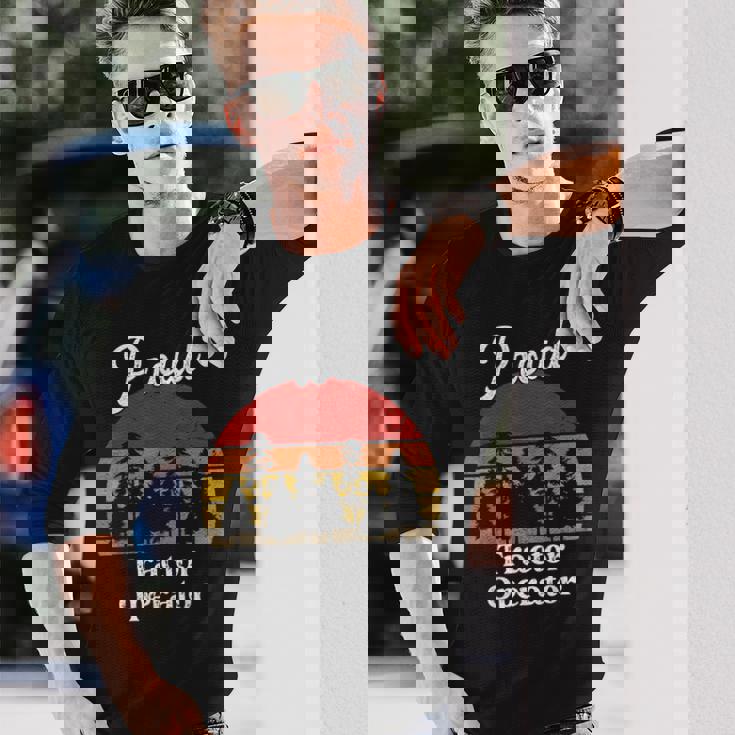 Tractor Operator Shirts Job Title Professions Long Sleeve T-Shirt Gifts for Him