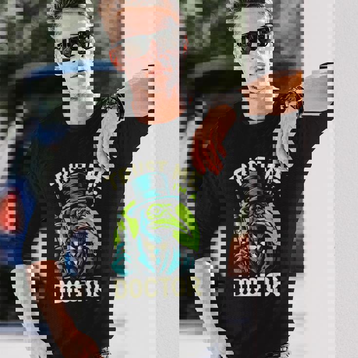 Trust Me I'm A Doctor Plague エモ スチームパンク ゴス ヒップスター 長袖Tシャツ 彼への贈り物