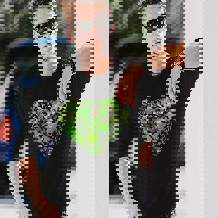 Vegantop Eating Animaltartegetables Foodegan 長袖Tシャツ 彼への贈り物