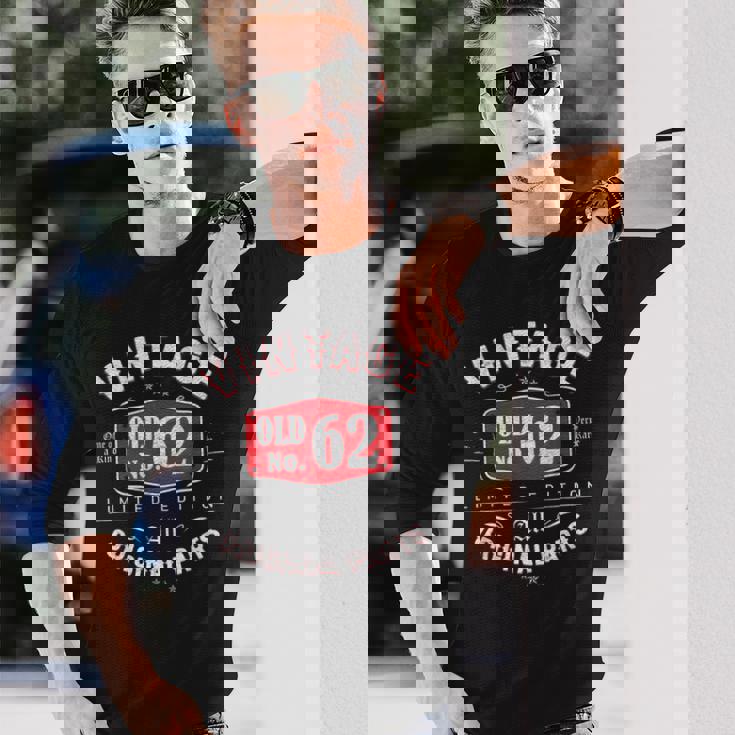 Vintage 1960 ヴィンテージ 1960年生まれ 62歳の誕生日ギフトアイデア 62歳 長袖Tシャツ 彼への贈り物