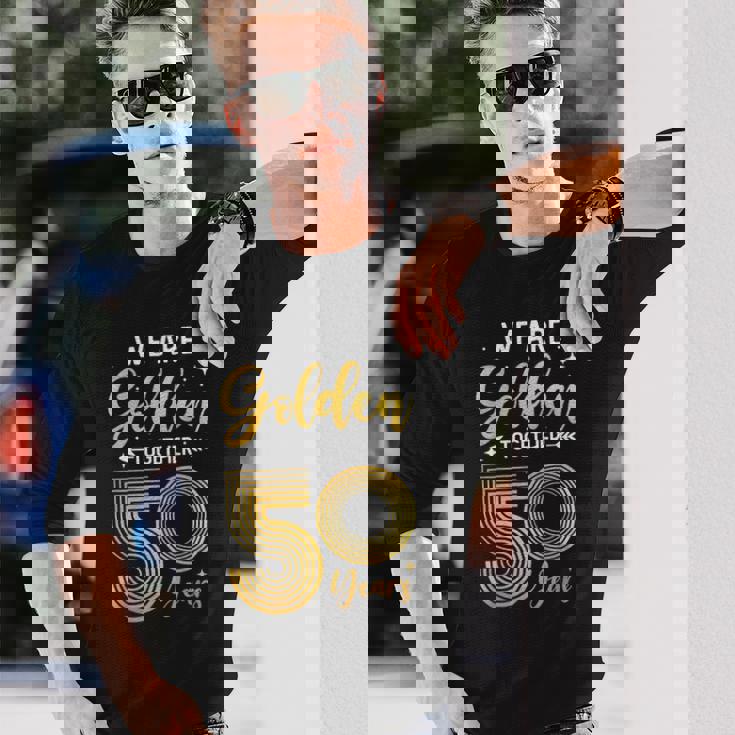 We Golden Together 50年 結婚50周年記念 結婚記念日 長袖Tシャツ 彼への贈り物