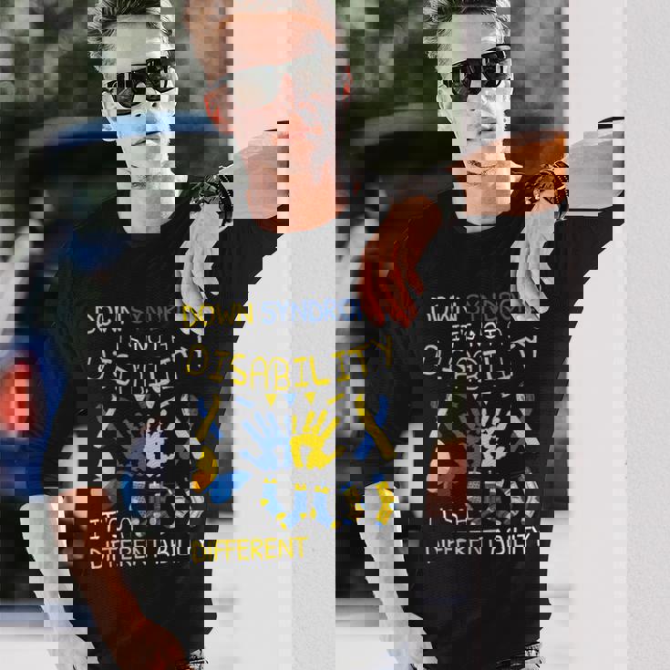 World Downyndrome Day ダウン症啓発 長袖Tシャツ 彼への贈り物