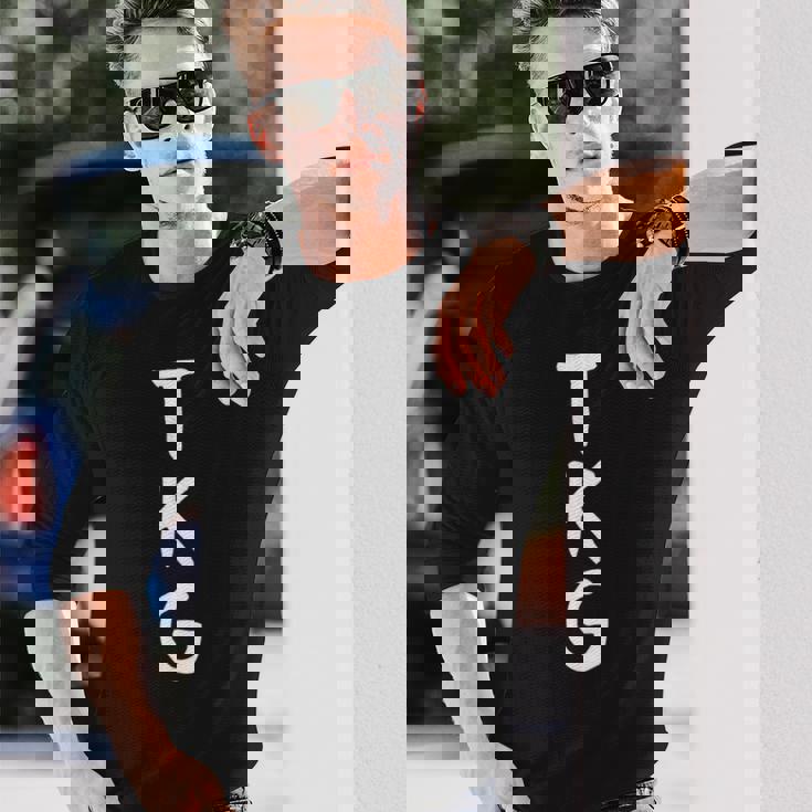 【Tkg】たまごかけごはん ギャグ ネタ ウケ狙い 贈り物 ギフト 面白い 文字 おもしろ 長袖Tシャツ 彼への贈り物