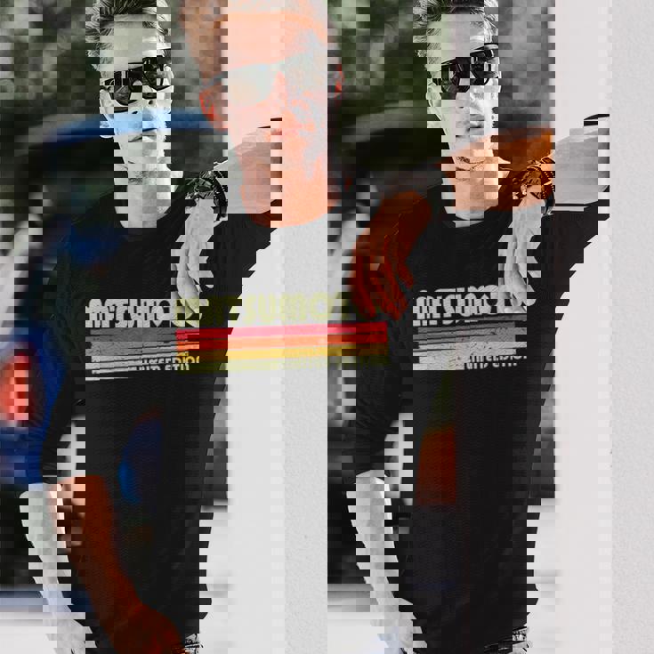 【松本 松元 まつもと】名前 名字 家族お揃い ギャグ ネタ ウケ狙い 贈り物 ギフト 面白い おもしろ 長袖Tシャツ 彼への贈り物