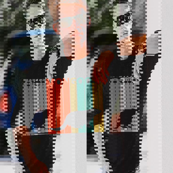 かわいい マングース の動物 長袖Tシャツ 彼への贈り物