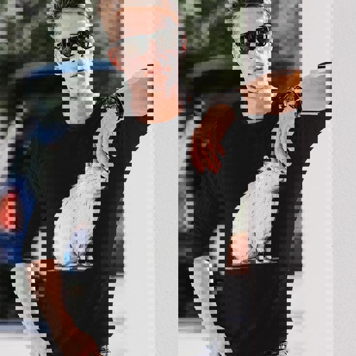 かわいいカピバラ カピバラ・カピバラ 長袖Tシャツ 彼への贈り物