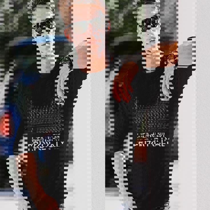 このシャツを着る 周期化学周期表 長袖Tシャツ 彼への贈り物