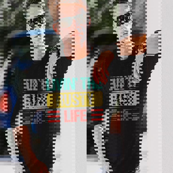 さびた名前 長袖Tシャツ 彼への贈り物