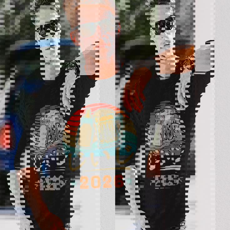 じいじ2026・おじいちゃんのお知らせ・プレおじいちゃん・妊娠報告 おじいちゃん 長袖Tシャツ 彼への贈り物