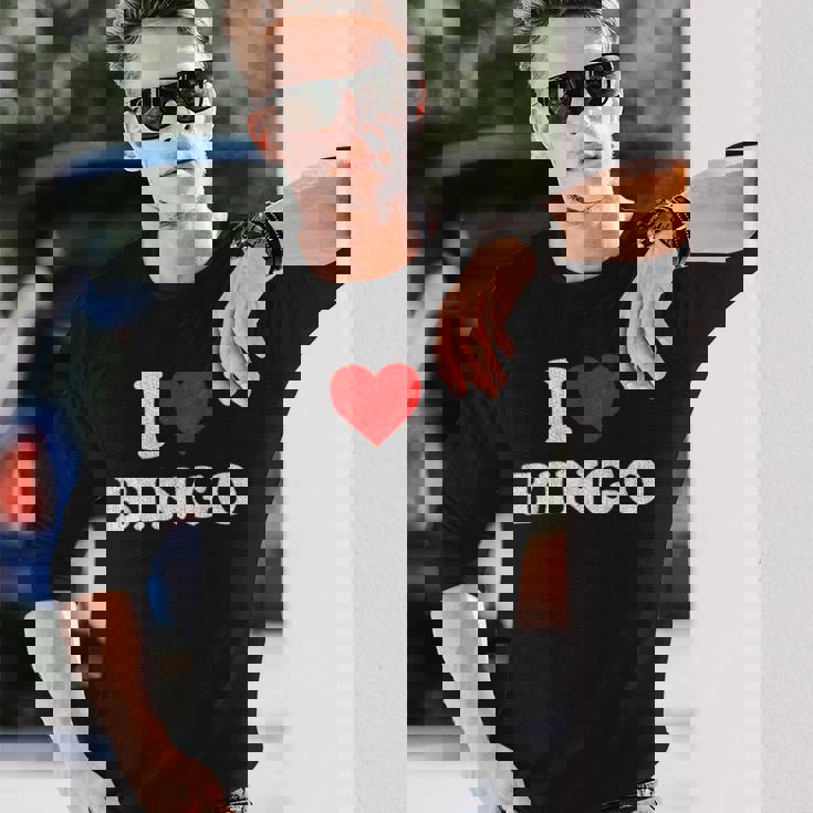 アイラブビンゴ アウトフィットビンゴ 長袖Tシャツ 彼への贈り物