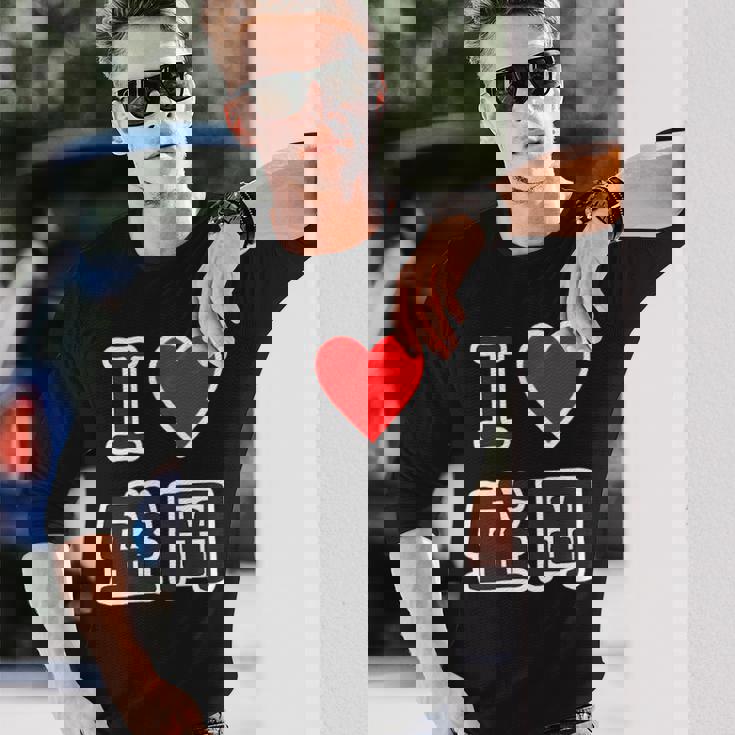 アイラブ・盛岡（I Love ハート）【47都道府県】Jimo-T ジモティ 地元愛 旅行 お土産 観光 長袖Tシャツ 彼への贈り物