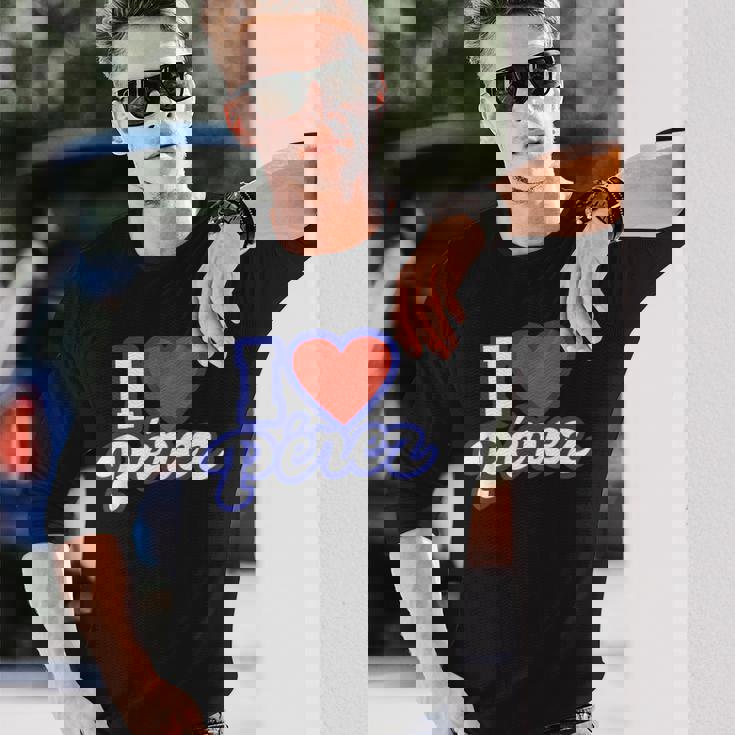 アイ・ラブ・ペレス 長袖Tシャツ 彼への贈り物