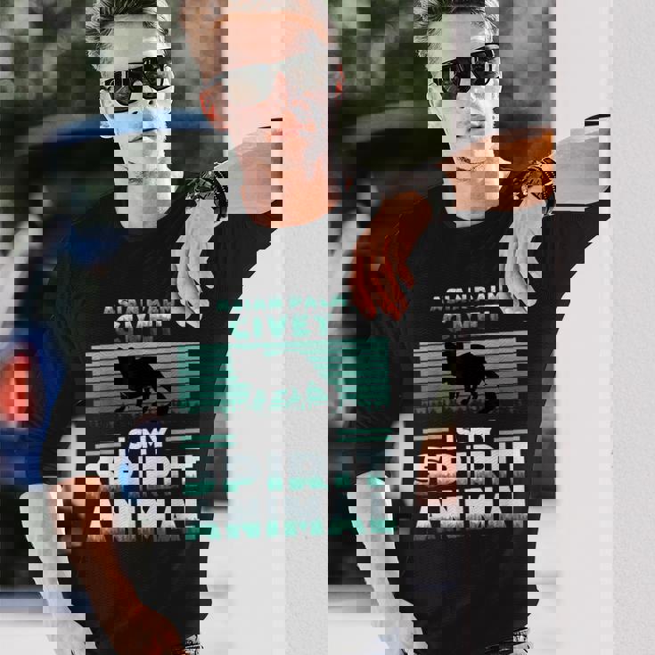 アジアンパームシベットは私のスピリットアニマルラバーです 長袖Tシャツ 彼への贈り物