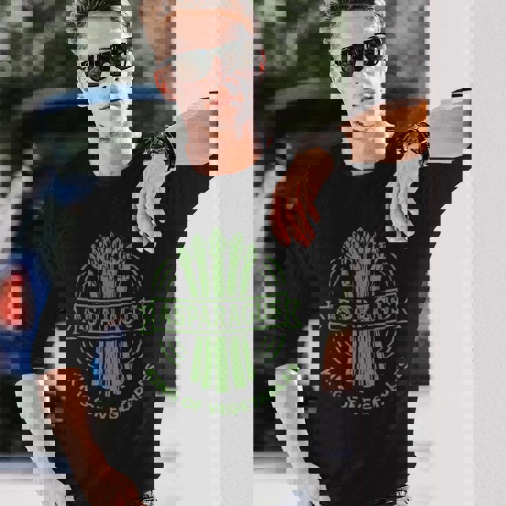 アスパラガス 野菜の王様 長袖Tシャツ 彼への贈り物