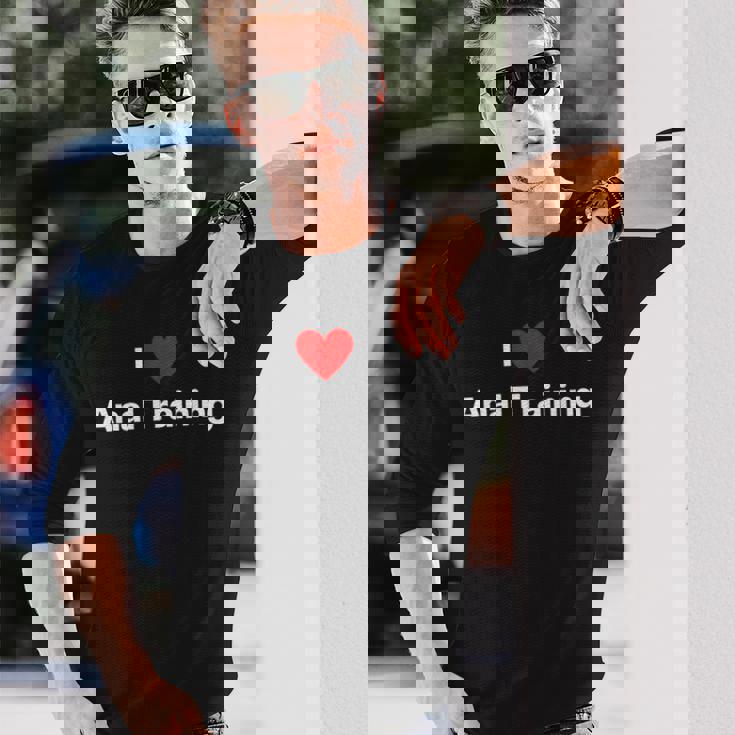 アナルトレーニングが大好き 長袖Tシャツ 彼への贈り物