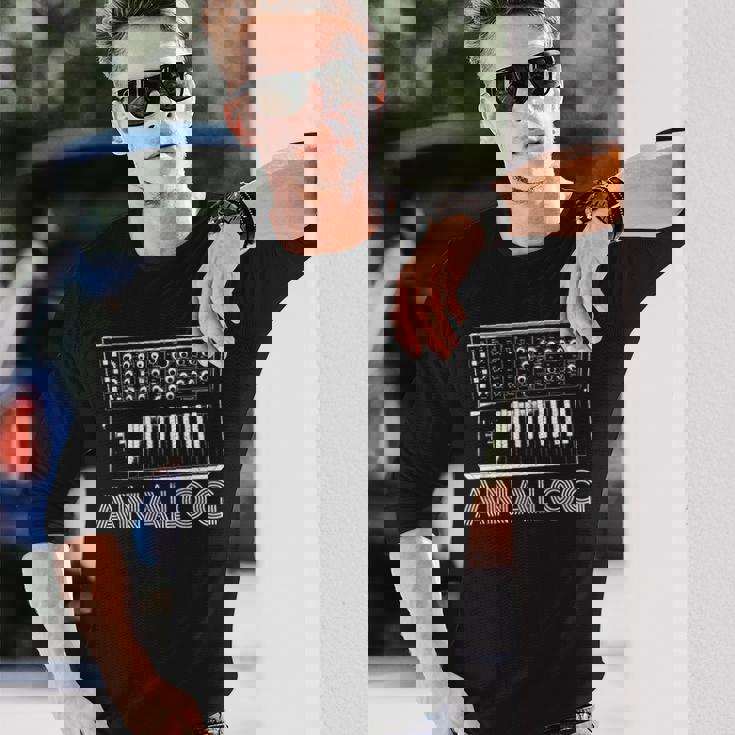 アナログシンセサイザー 音楽用シンセサイザー キーボード 長袖Tシャツ 彼への贈り物