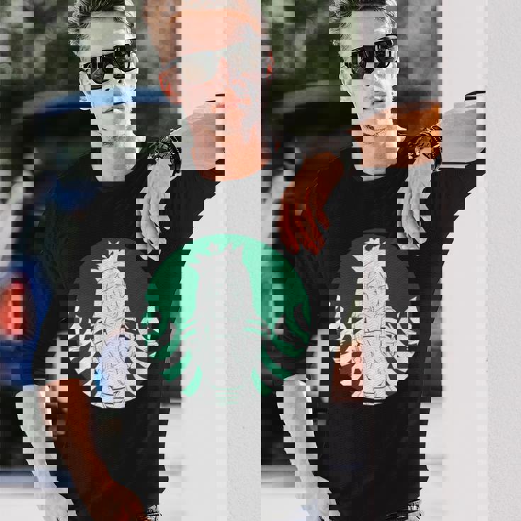 アニメスターセクシーセーラーグリーンマーメイドデザイン。 長袖Tシャツ 彼への贈り物