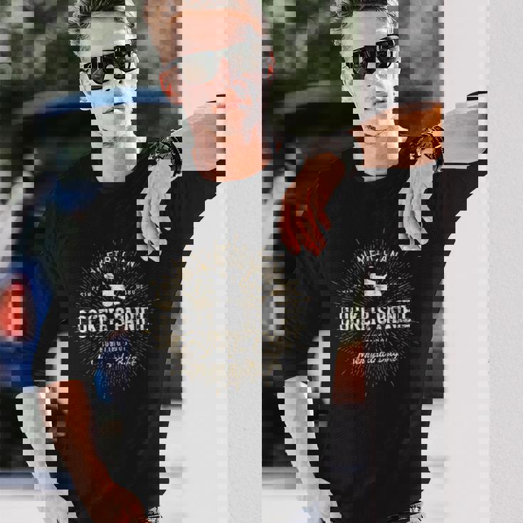 アメリカン・コッカー・スパニエル犬の恋人のためのギフト 長袖Tシャツ 彼への贈り物