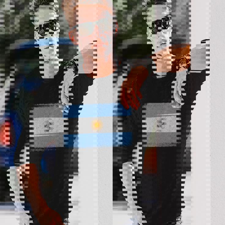 アルゼンチン国旗グラフィック メンズ レディース キッズ 長袖Tシャツ 彼への贈り物