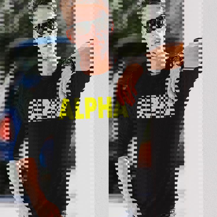 アルファ 長袖tシャツ 長袖Tシャツ 彼への贈り物