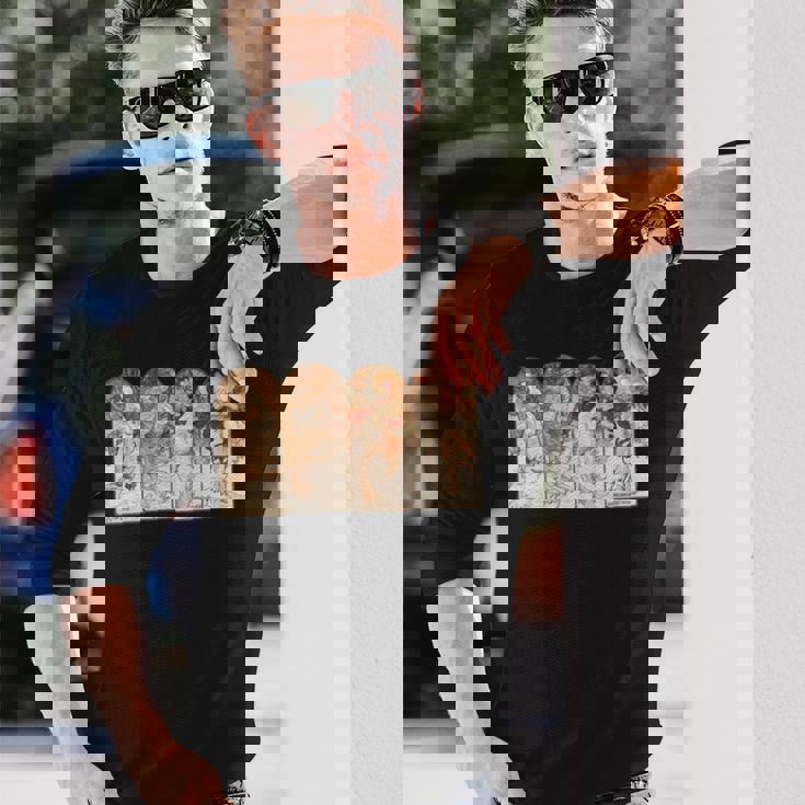 アルフォンス・マリア・ミュシャの季節 長袖tシャツ 長袖Tシャツ 彼への贈り物