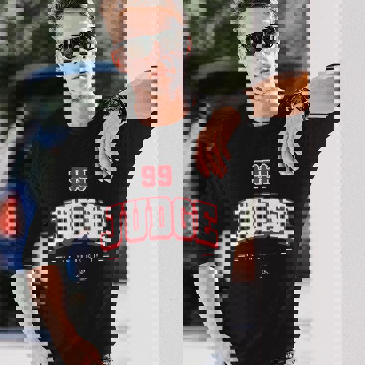 アーロン・ジャッジ選手アーチ・ゲームデー 長袖Tシャツ 彼への贈り物