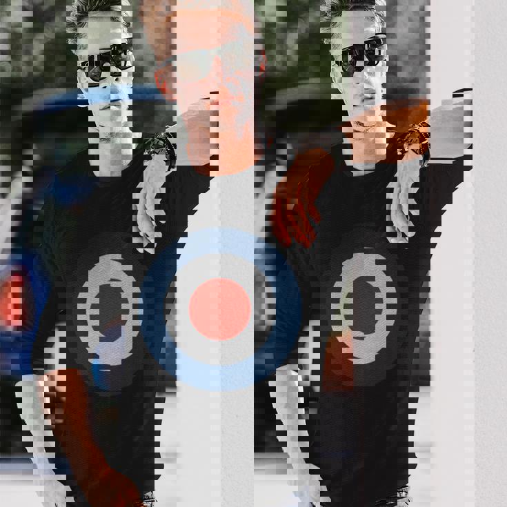 イギリス イングランド ラウンデル ユニオンジャック ロック パンク モッズ Mods ファッション Army Uk 長袖tシャツ 長袖Tシャツ 彼への贈り物