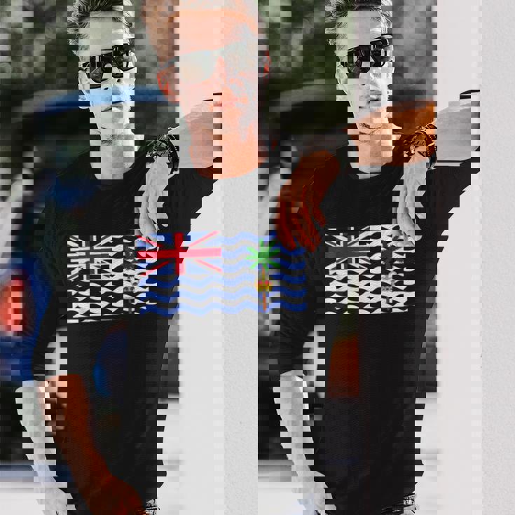 イギリス領インド洋地域の国旗 長袖Tシャツ 彼への贈り物