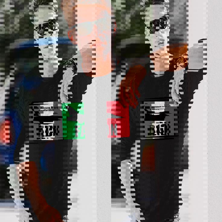 イタリアン F-16 ファルコンパッチ 長袖Tシャツ 彼への贈り物