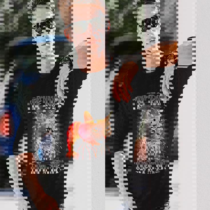 イタリアン ブレイン ロート トリッピ トロッパ トリッパ 長袖Tシャツ 彼への贈り物