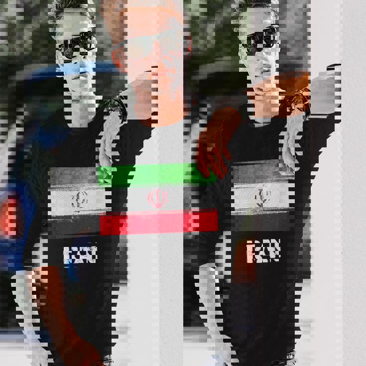 イラン国旗tシャツ 長袖Tシャツ 彼への贈り物