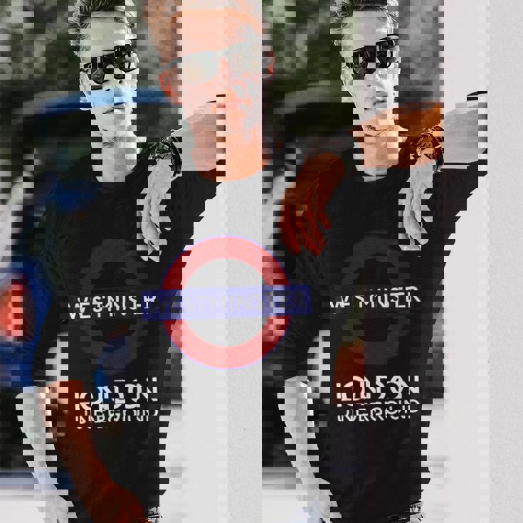 ウェストミンスター ロンドン地下鉄 長袖Tシャツ 彼への贈り物