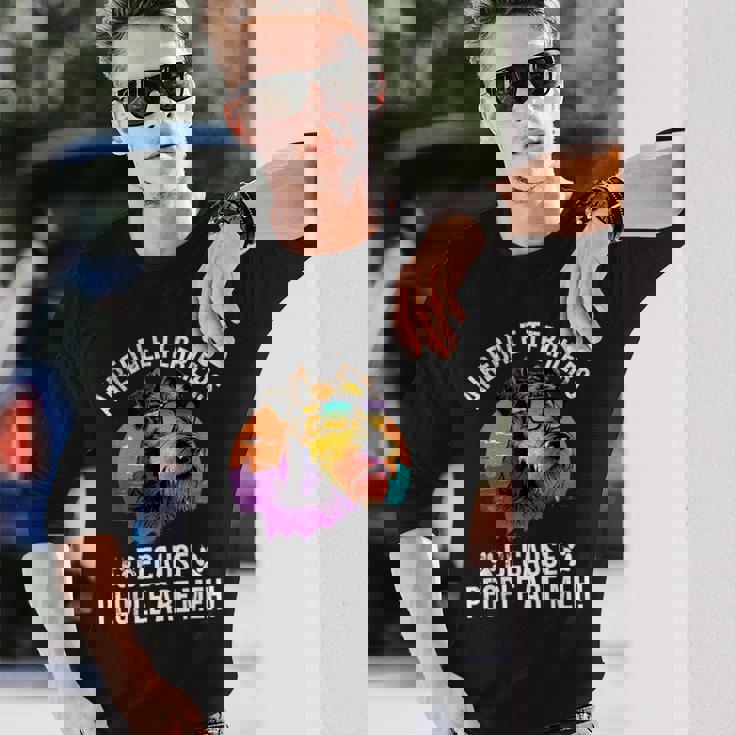 エアデールテリア なぜなら人々はメー エアデールテリア 長袖Tシャツ 彼への贈り物