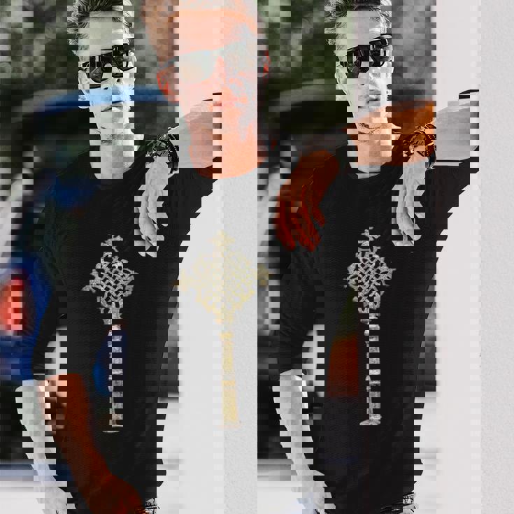 エチオピア十字 長袖Tシャツ 彼への贈り物